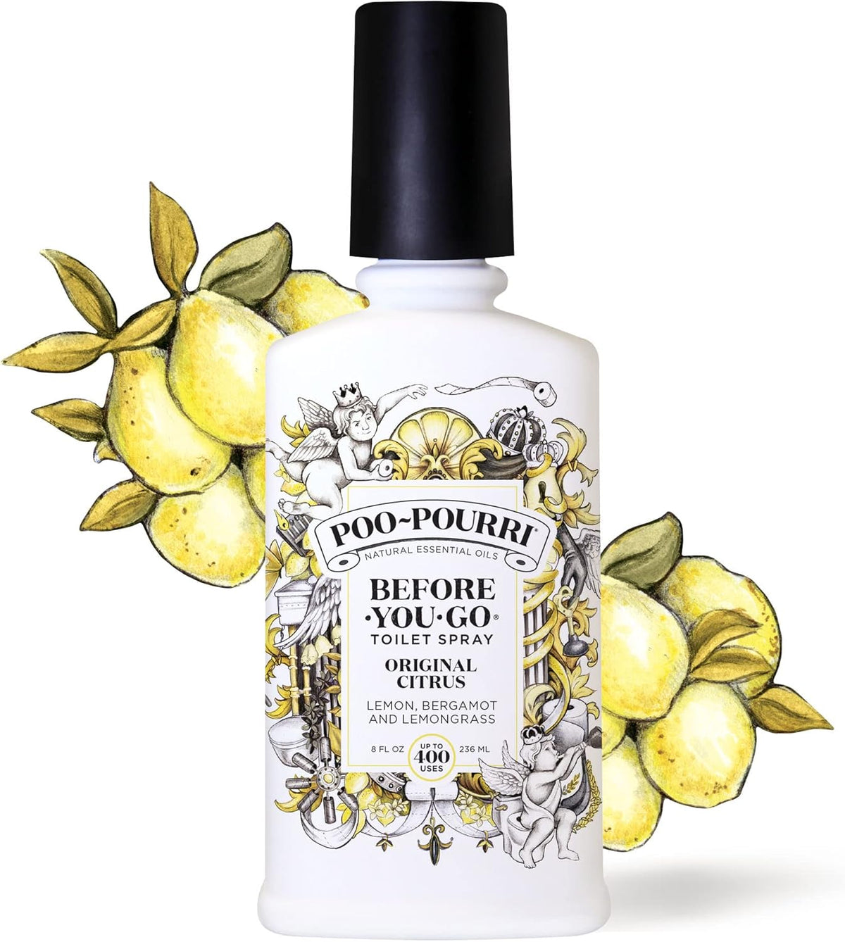 Poo-Pourri Before-You-Go Toilet Spray, Original Citrus, 8 Fl Oz, Up to 400 Uses, Bathroom Odor