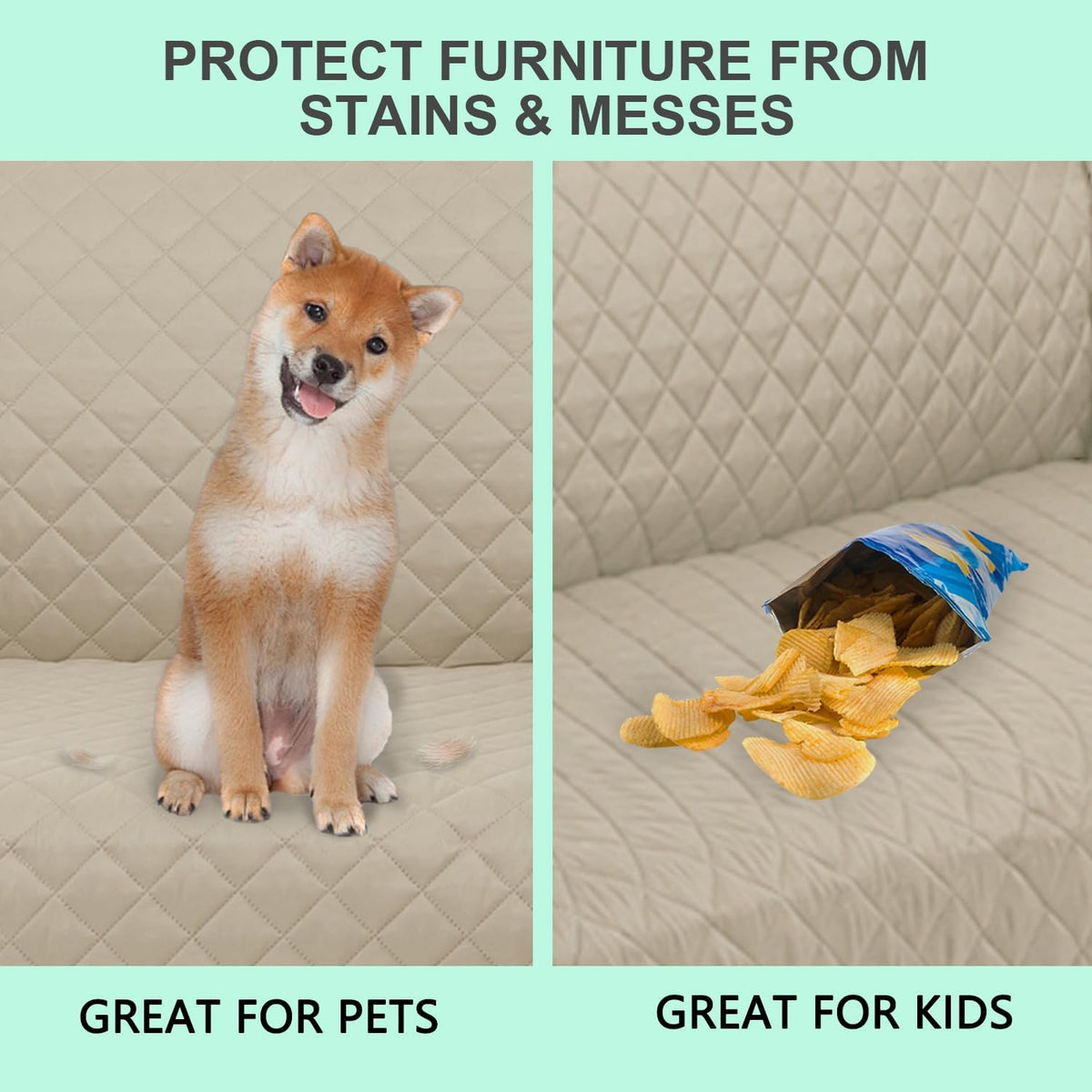 Recliner Chair Covers Reversible Sofa Cover Couch Cover for Pets Lazy Boy Furniture
