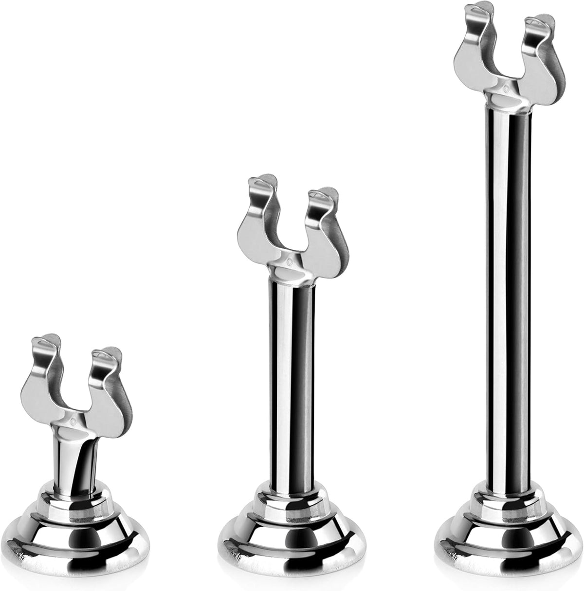 New Star Foodservice 23459 Harp Clip Style, Place Card/Table Number Holder, 3 Inch, Silver, Set of