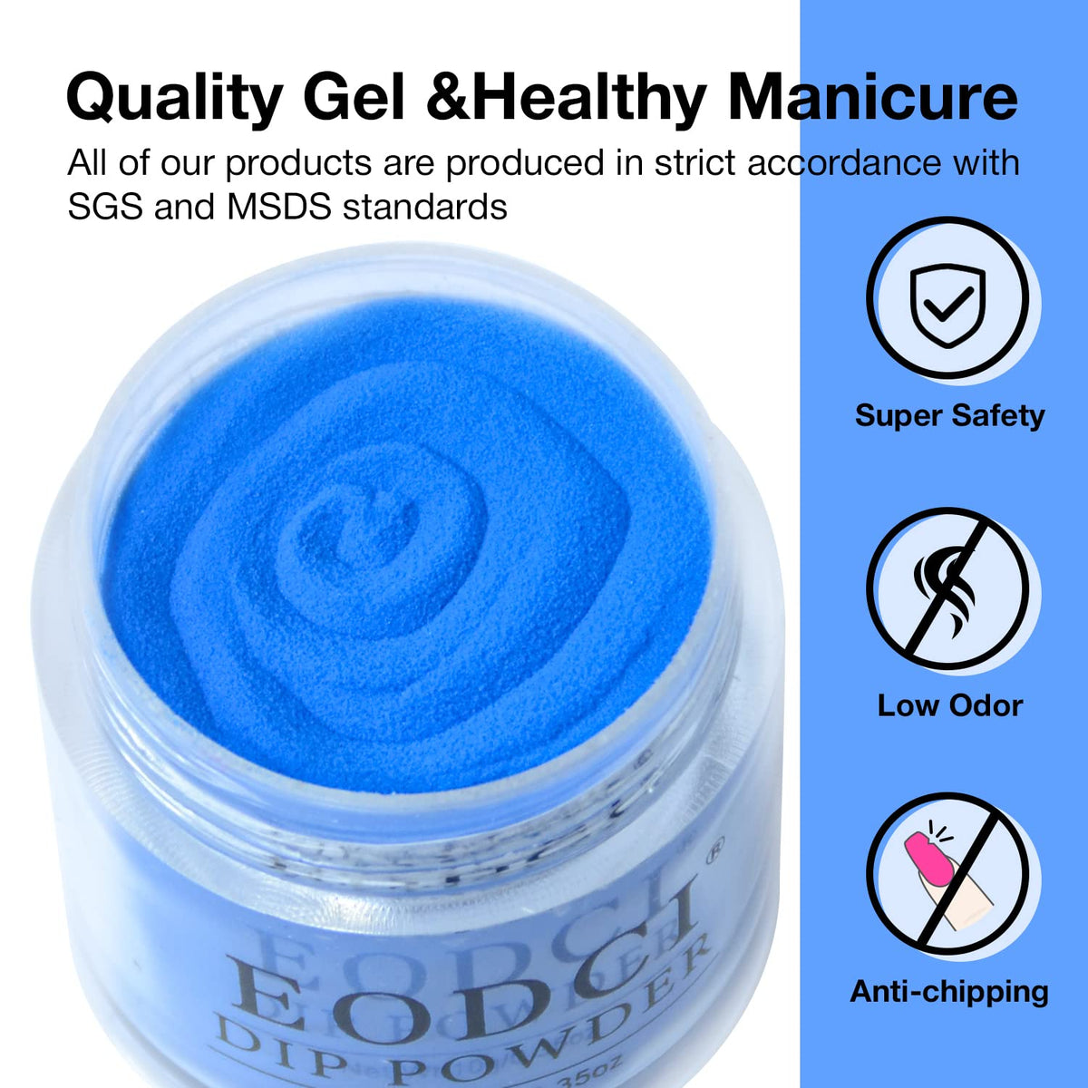 12 Pcs Glitter Blue Dip Powder Nail Kit Starter, Dark Green Blue Snow Dipping Powder Kit With Base