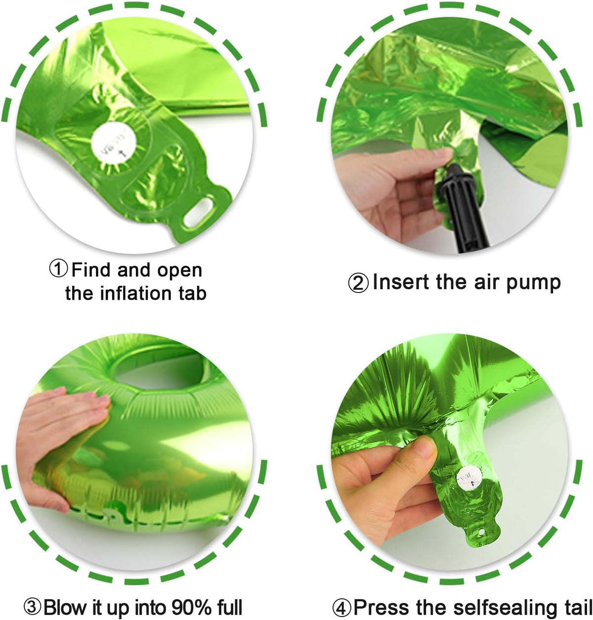 Light Green 40 Inch Big Number Balloon Birthday Decoration, Number 2 Helium Balloon 12 20 22 23 24