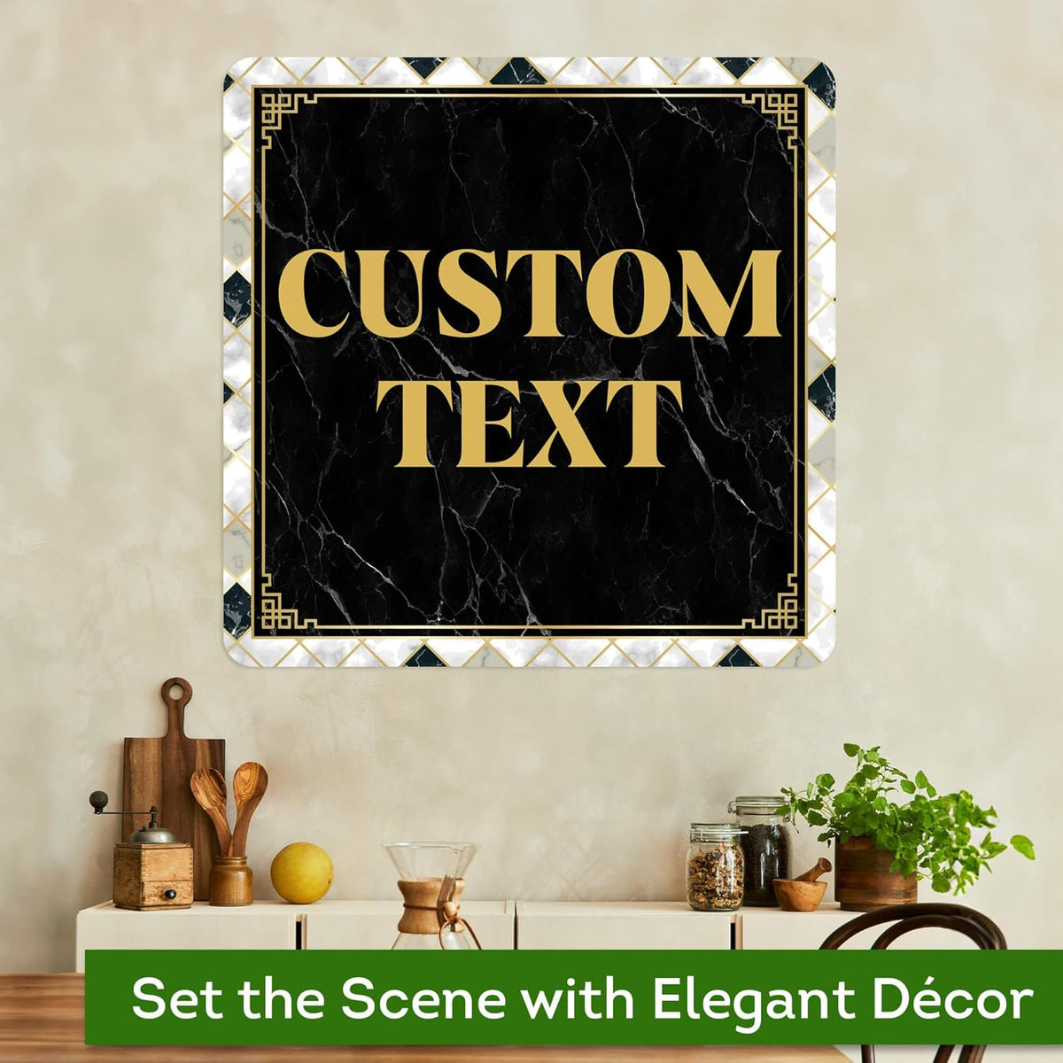 Custom Sign, Custom Street Sign, 11 Font Colors, 13 Font Styles, 4 Hole Options, 22 Sizes, 30x30