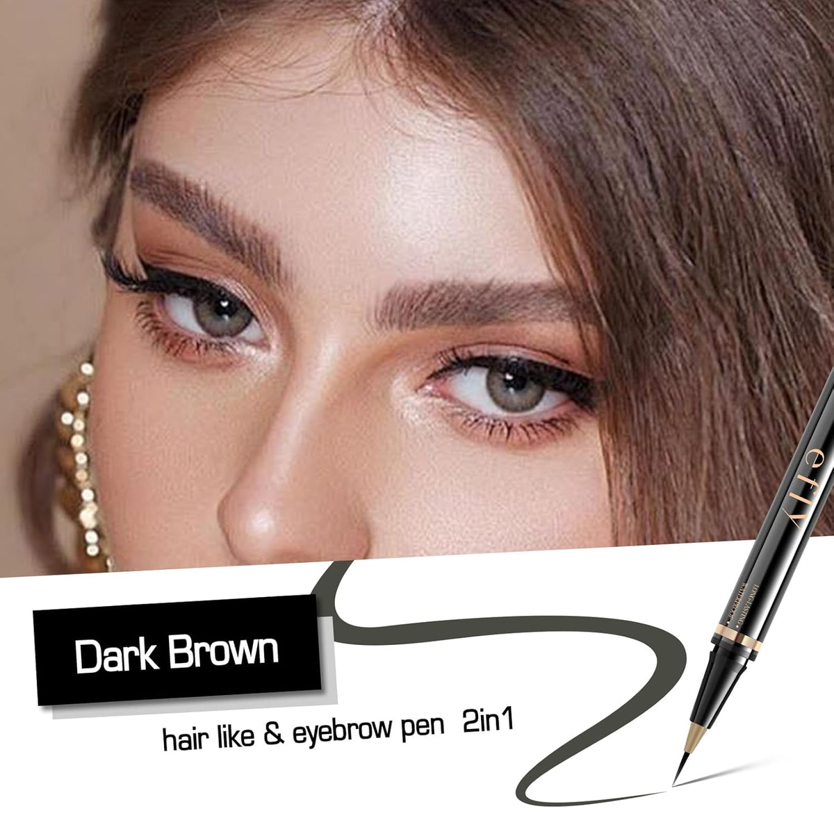 Eyebrow Pencils for Women, Microblading Eyebrow Pen Magical 2-in-1 Dual-Ended Brow Pen with 3D &