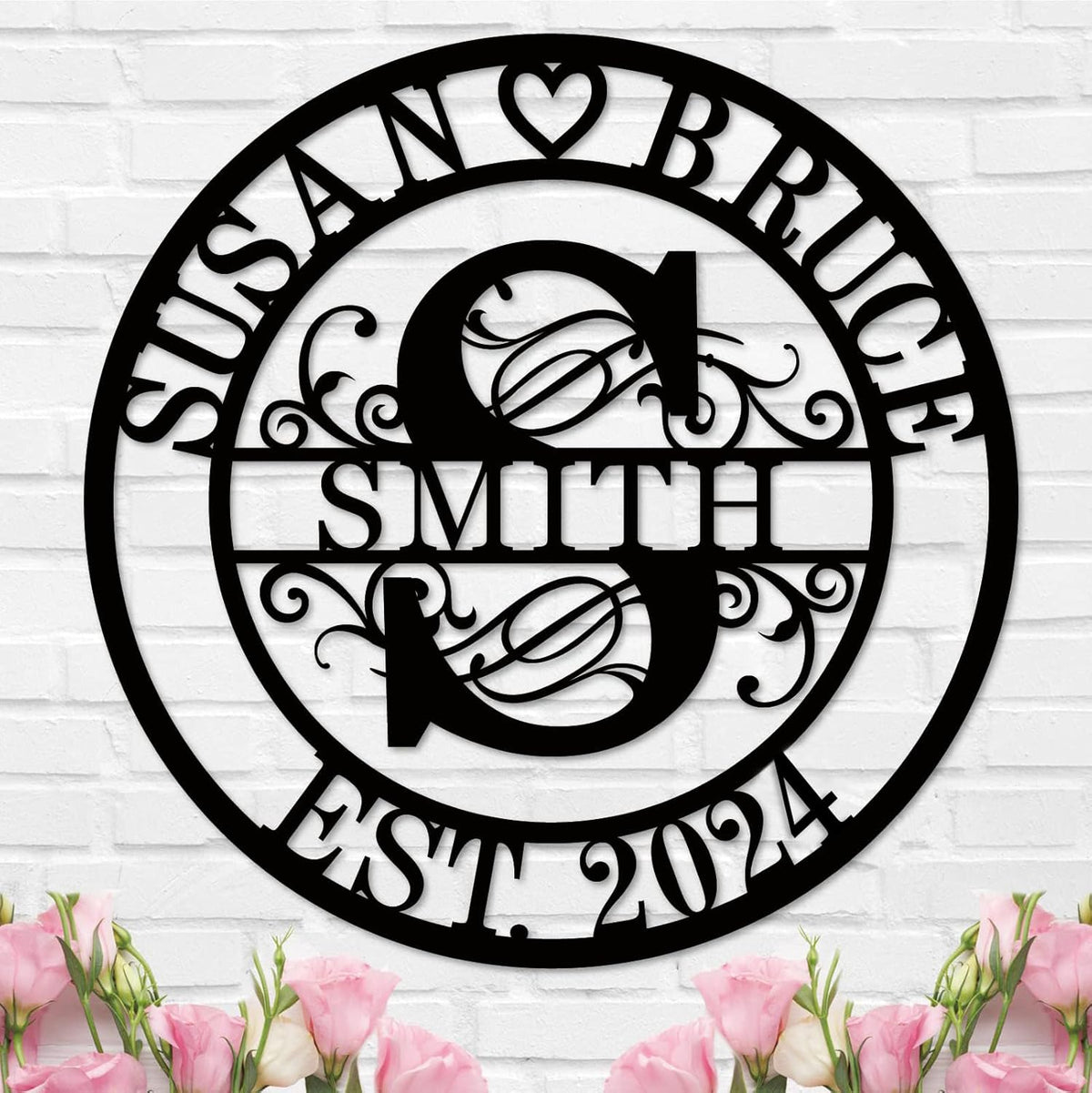 Personalized Wedding Anniversary Sign Gifts, Custom 50th 40th 65th 60th 25th 70th Anniversary Metal