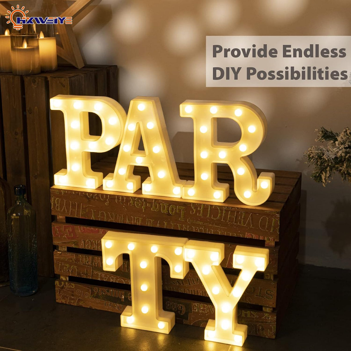 HXWEIYE Light Up Letters P, LED Marquee Letters Sign 26 Alphabet and 10 Number Big Lights for Party