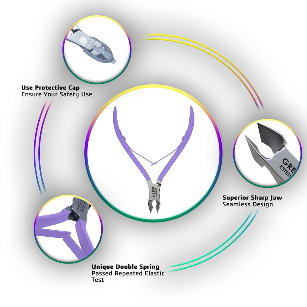 Professional Cuticle Trimmer Nail Cuticle Cutter Stainless Steel Cuticle Nippers with Sharp Blades