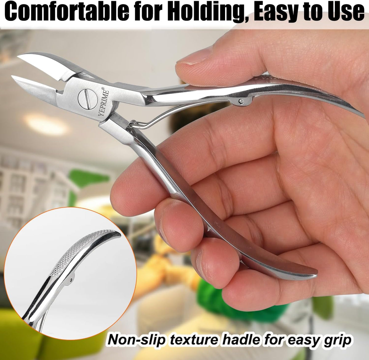 Podiatrist Toenail Clippers, Super Sharp and Wear-resistant Toe Nail Cutters for Thick and Ingrown