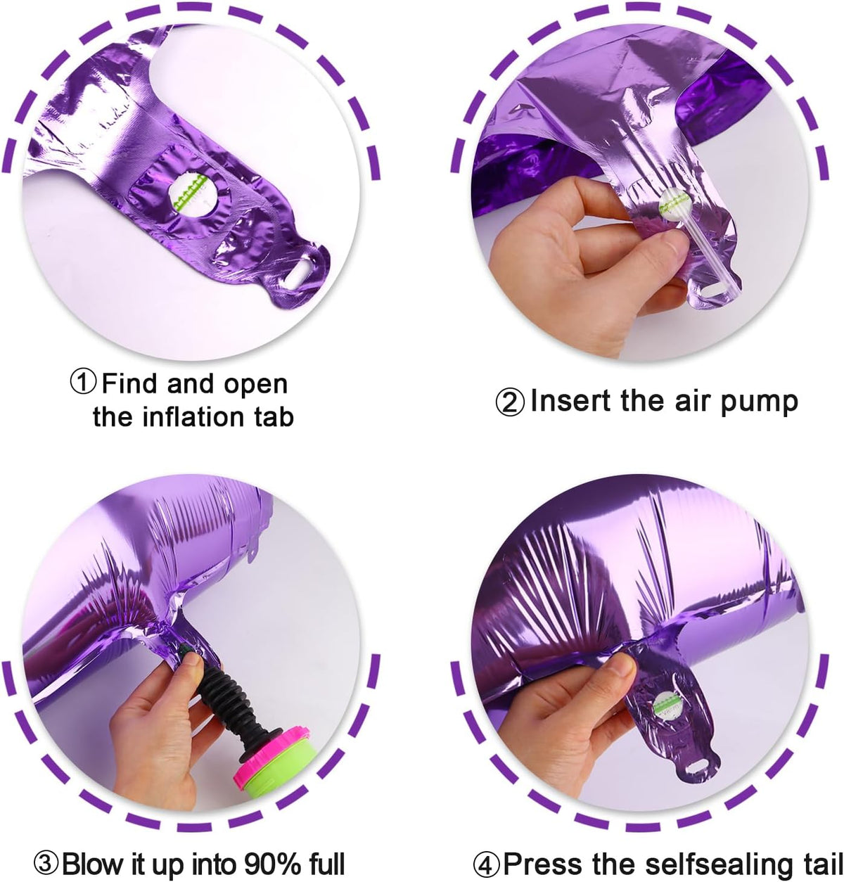 Purple Number 10 Balloon 40 Inch Birthday Decorations, Number 10 Balloon Birthday Party