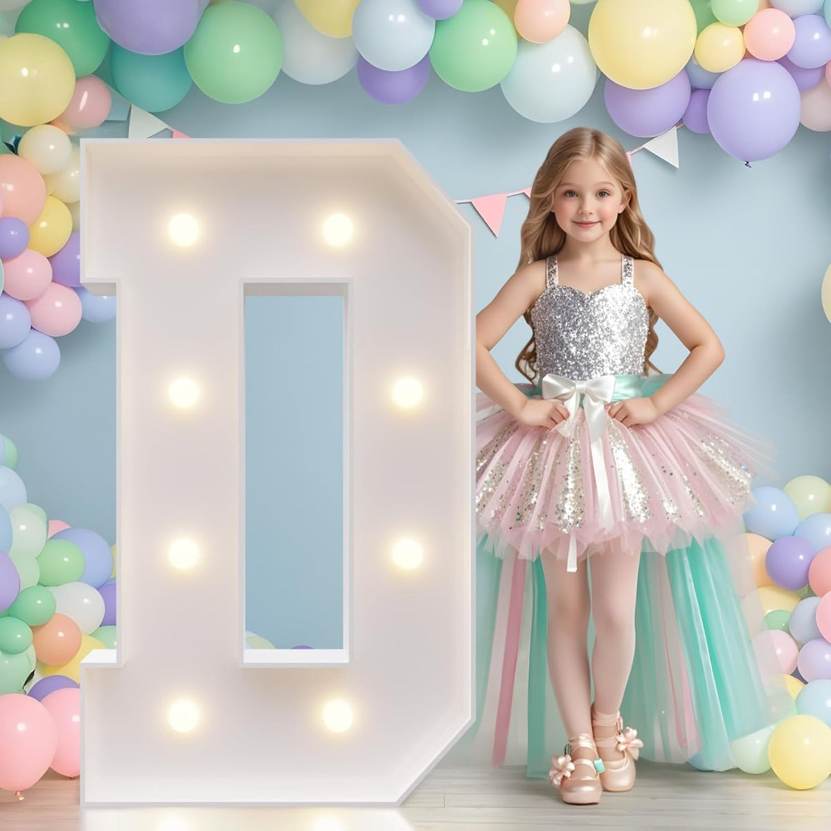 JoyMuse Marquee Letters 3 Feet Tall, Light Up Letters 3FT with Lights, Large Letters for Party