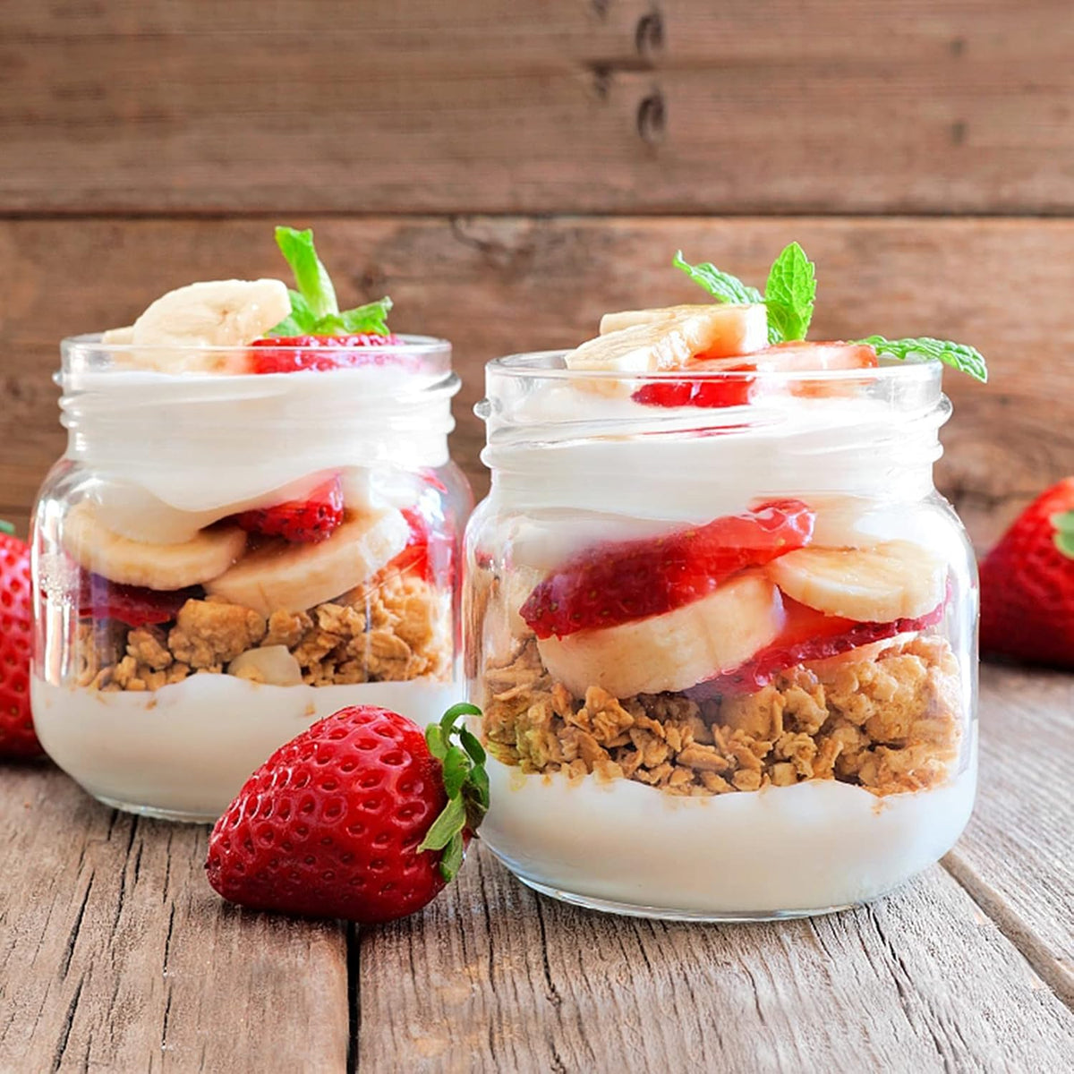 Betrome 8 oz Mason Jars, 24 Pack 240ml Glass Canning Jars with Regular Mouth Lids, Glass Storage