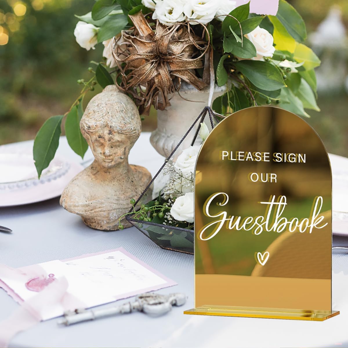 Acrylic Wedding Sign, Bridal Shower Decorations, Please Sign Our Guestbook Sign for Ceremony