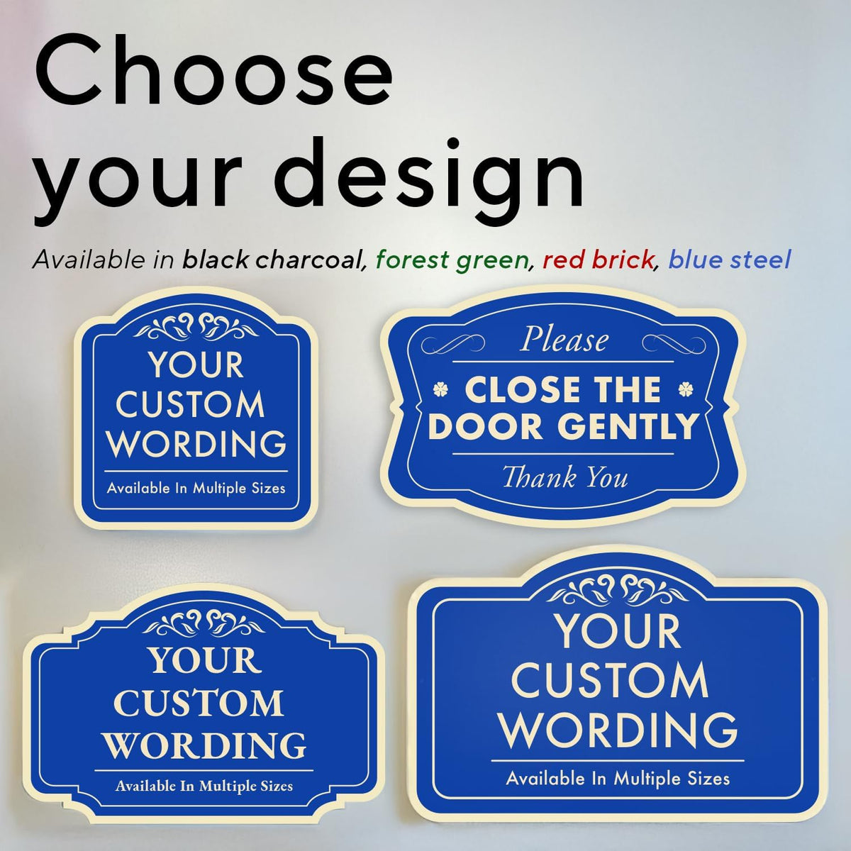 Custom Decorative Outdoor Metal Sign, Personalized Aluminum, Customized Driveway Sign, Waterproof