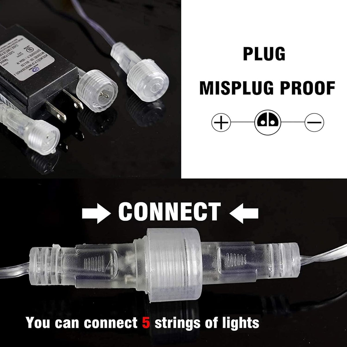 Dazzle Bright 864 LED Christmas Light, Meteor Shower Rain Lights 11.8 Inch 24 Tubes, Waterproof