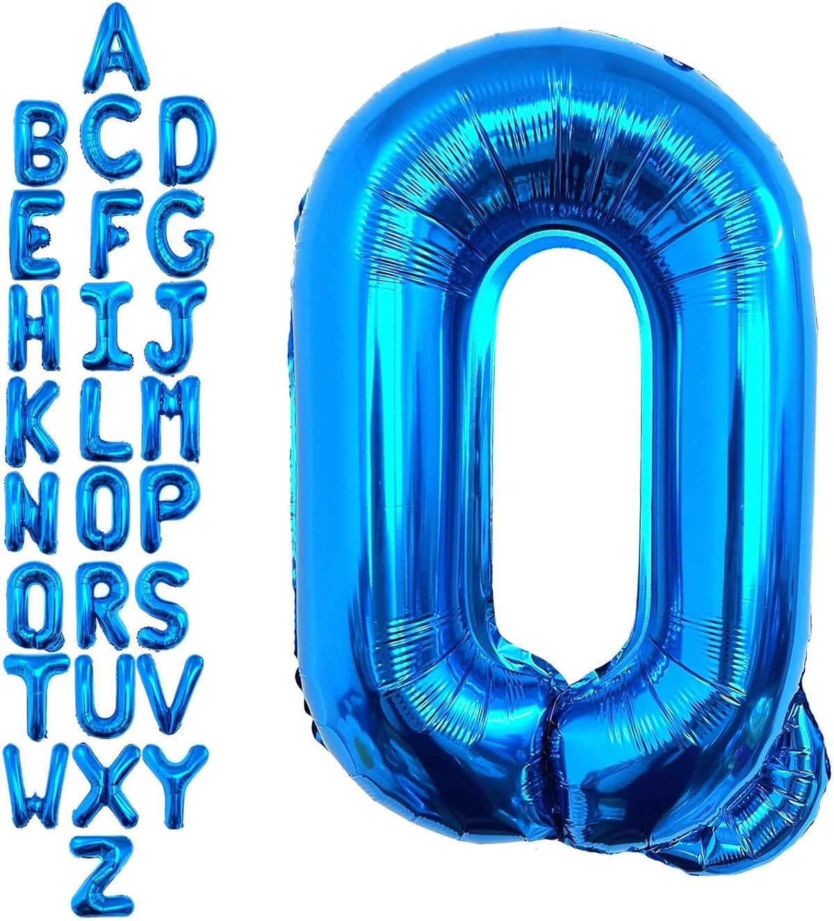 40 Inch Blue Letter Q Balloons, DIY Phrase Foil Alphabet Letter Q Balloons DIY Word Q Banner for