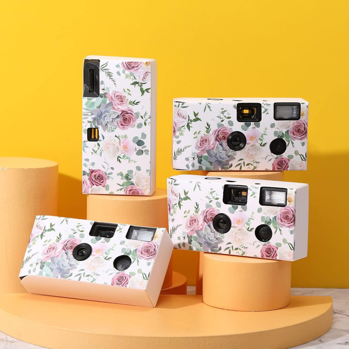 Zhengmy 4 Pack Disposable Camera for Wedding,34mm Single Use Camera with Flash One Time for