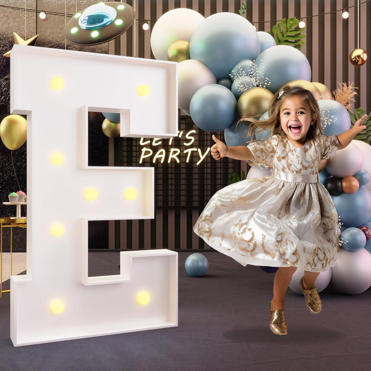 imprsv Marquee Light Up Letters, 3FT Marquee Letters for Birthday Baby Shower Wedding Decorations