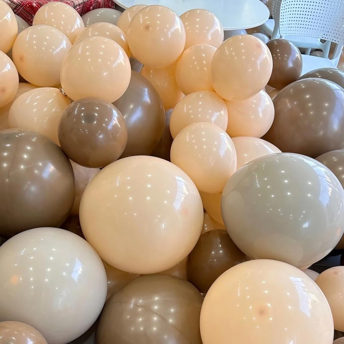 90pack Pastel Orange Balloons Different Size 18/12/10/5 Inch Orange Balloon Garland Arch Kit for