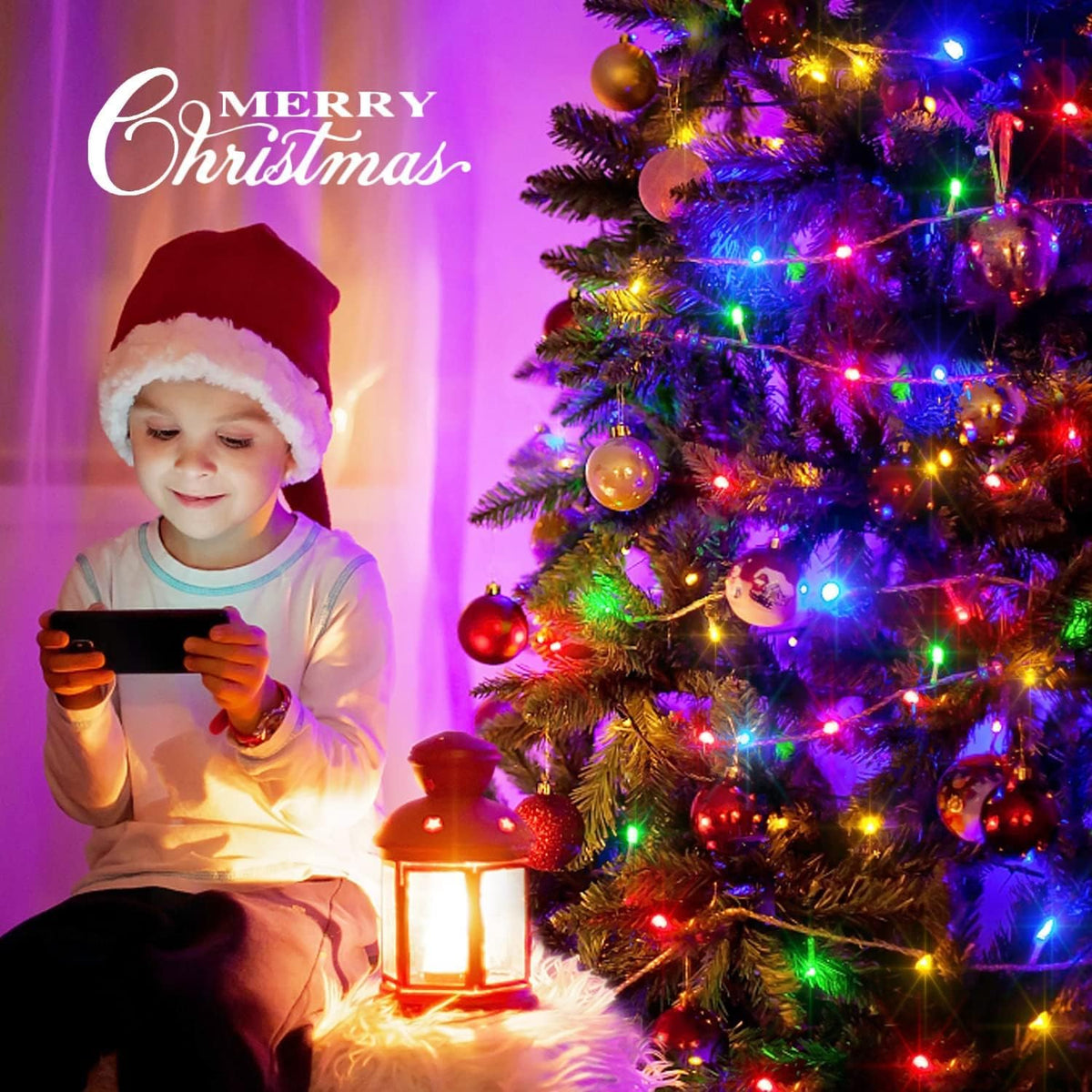 JMEXSUSS 163ft 500 LED Christmas Lights Outdoor, Waterproof Clear Wire String Light, 8 Modes