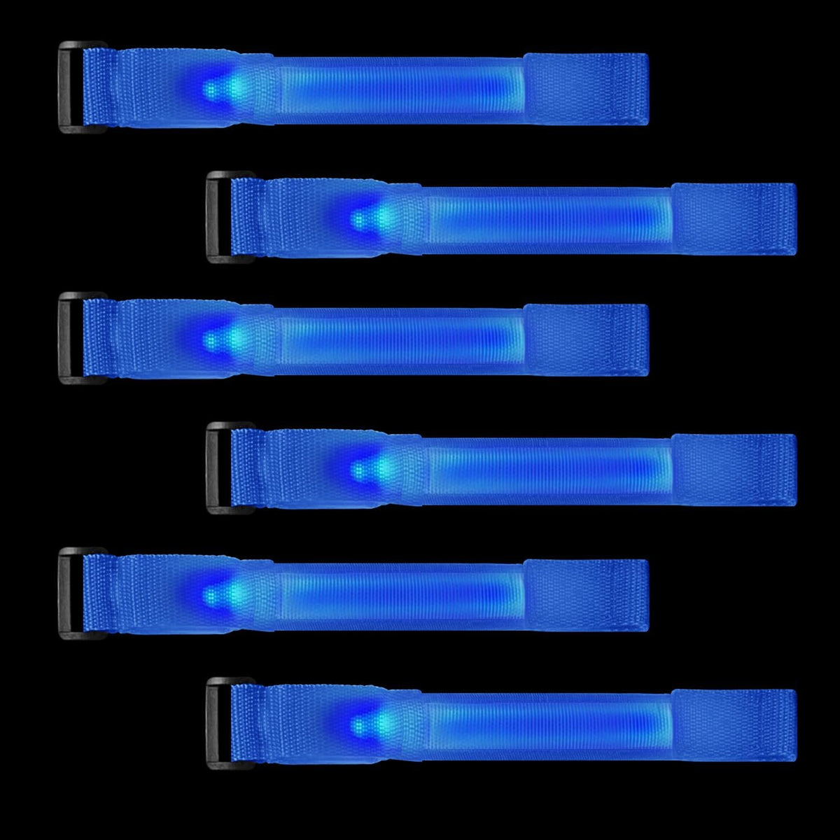 M.best 8pcs LED Light Up Bracelets Glow Flashing Wristbands Glow in The Dark Party Supplies for