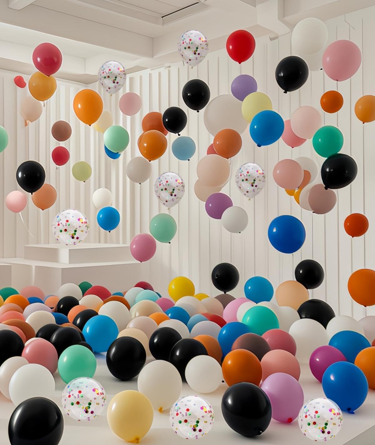2000 Pcs Balloons Bulk 12 inch Assorted Colors Rainbow Latex Balloon 12 Colors, for Wedding