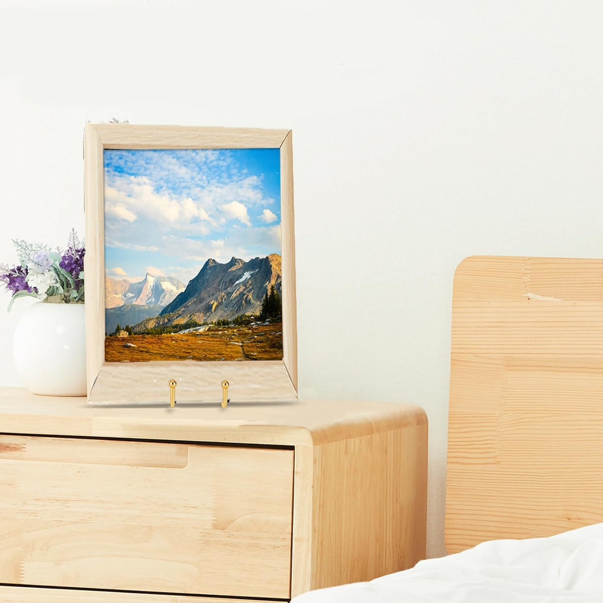 Decolore 8 inch 3 Pack Gold Plate Stands Table Top Easels Plate Holder Display Stands for Picture