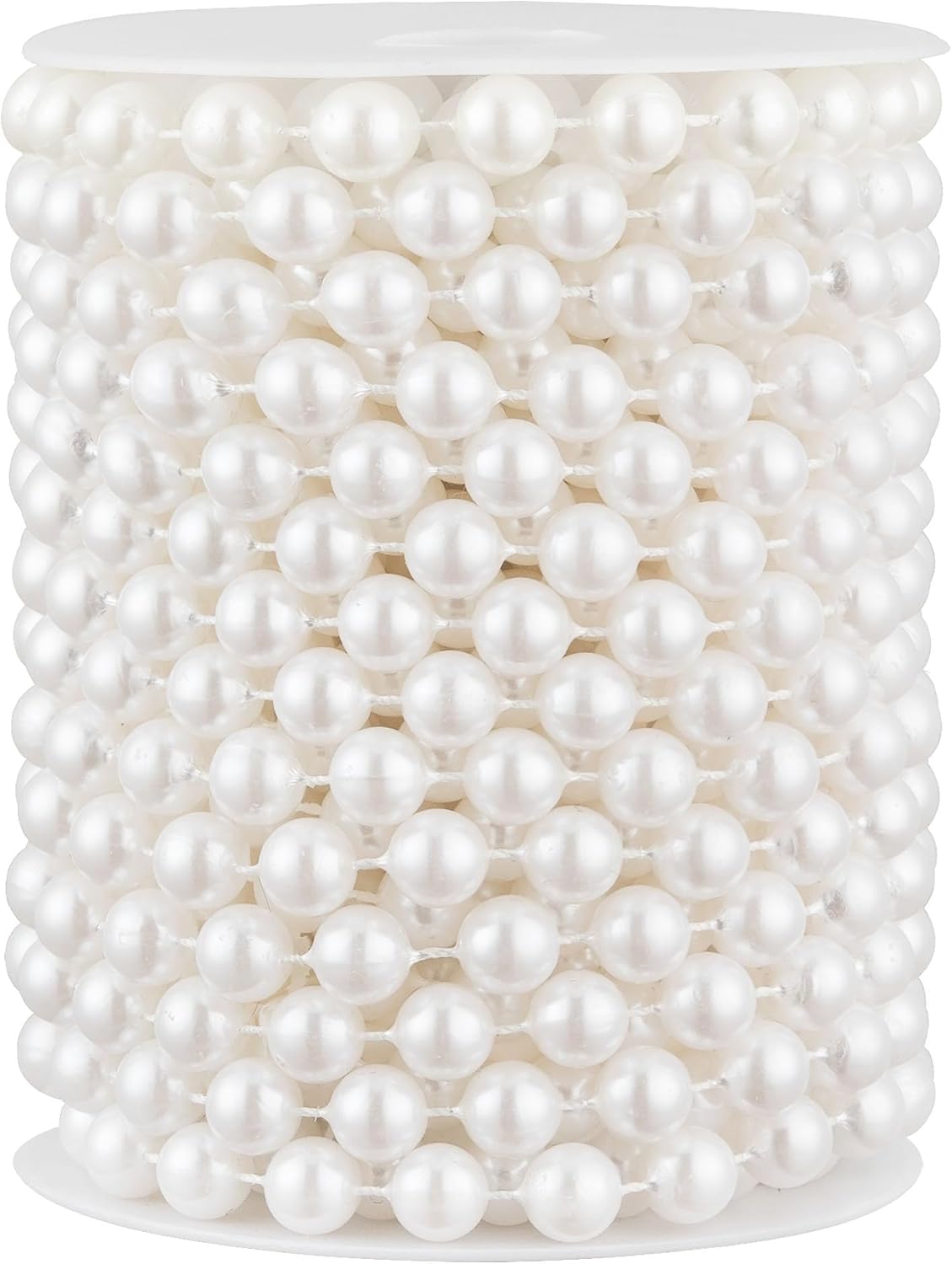 33 Feet Faux Pearl Beads Garland 10mm Craft String Pearls for Wedding Centerpiece Christmas Tree
