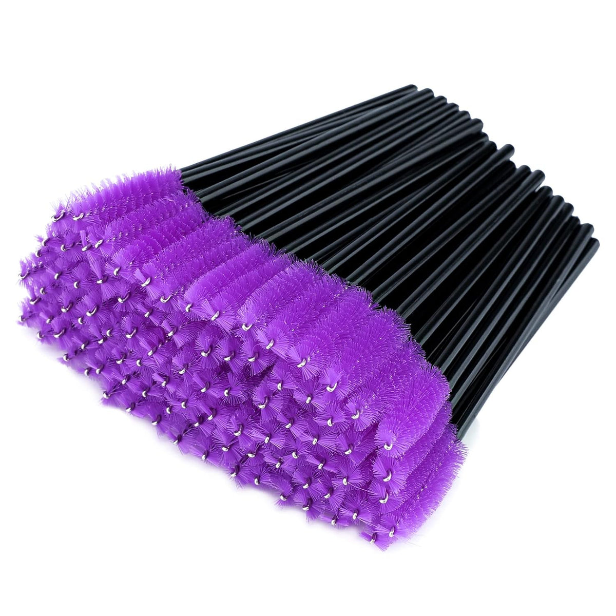 G2PLUS 100PCS Disposable Eyelash Brushes, Adjustable Mascara Wands Makeup Applicator, Lash Spoolies