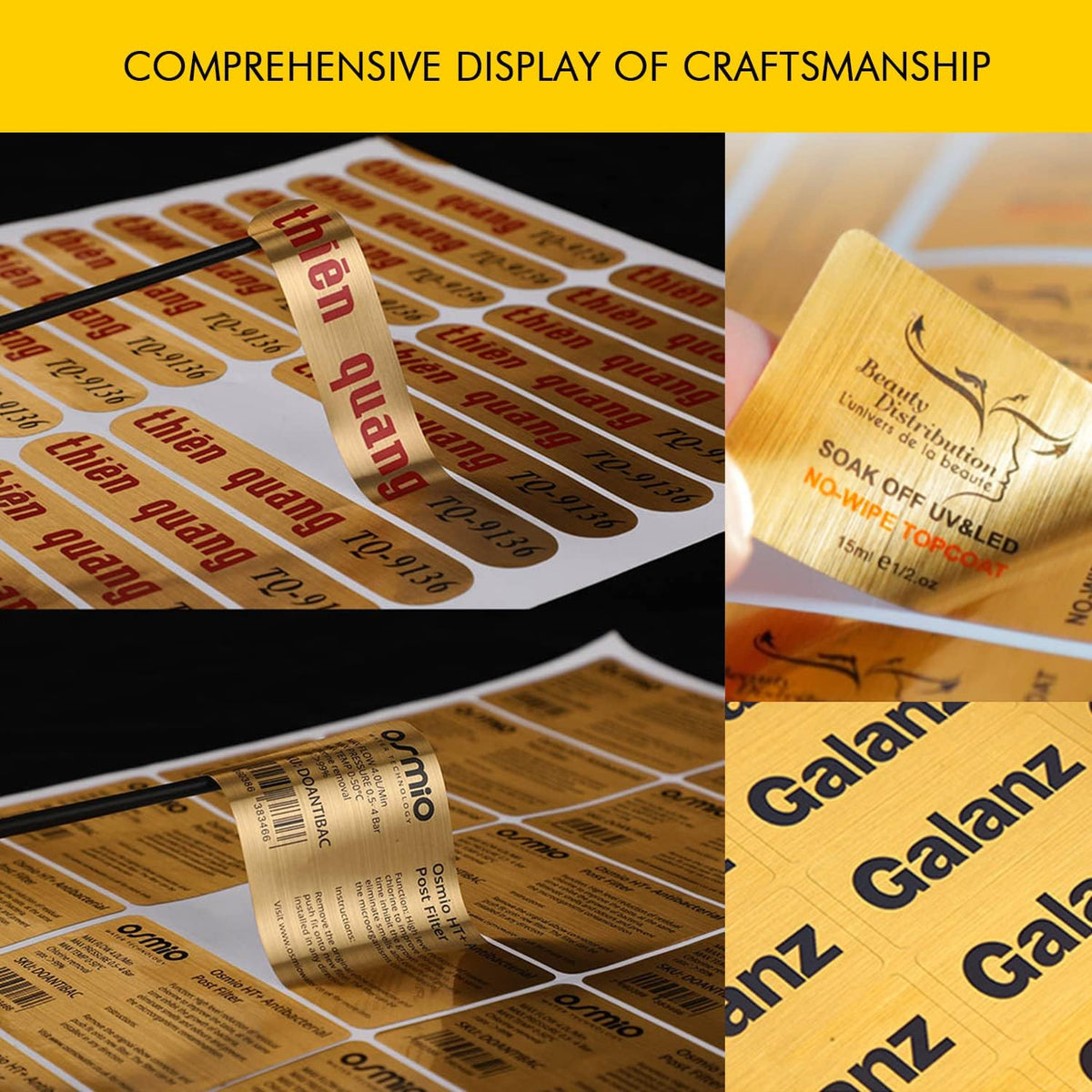 Custom Logo Stickers for Business, Personalised Logo Labels, Waterproof, Perfect for Branding &