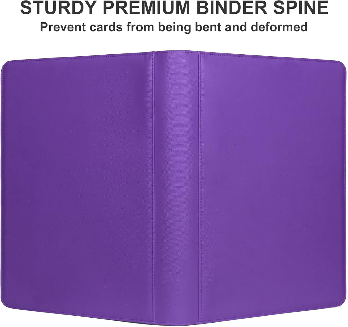 GEAoffice Premium 1000+ Card Binder - Sturdy PU Cover 16 Pocket Trading Card Collection Holder