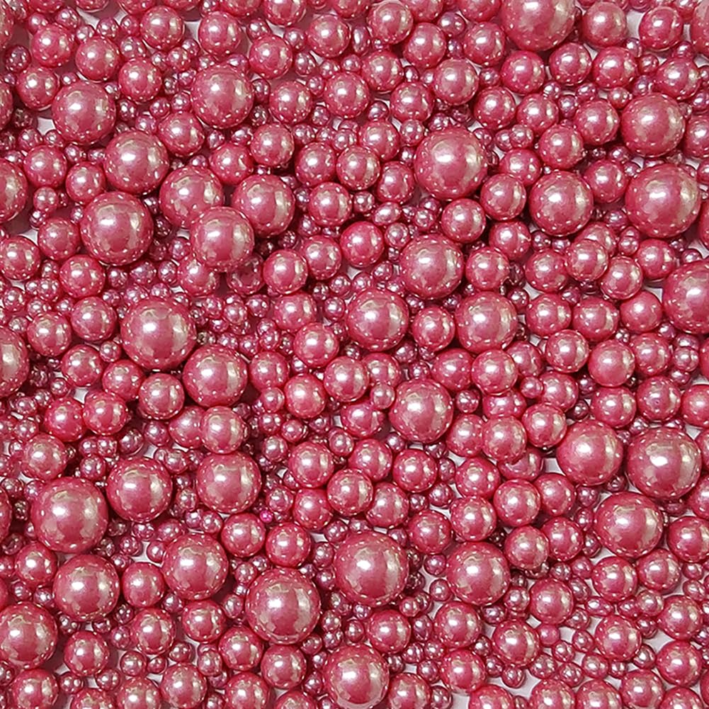 Edible Rose Gold Sugar Pearls Candy Sprinkles 120G/ 4.23Ounce Baking Cake Sprinkles Cupcake and