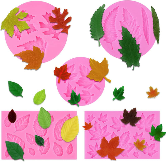 Actvty Silicone Maple Leaf Mold for Fondant, Cupcake Topper, Chocolate Candy, Sugar Craft Cake