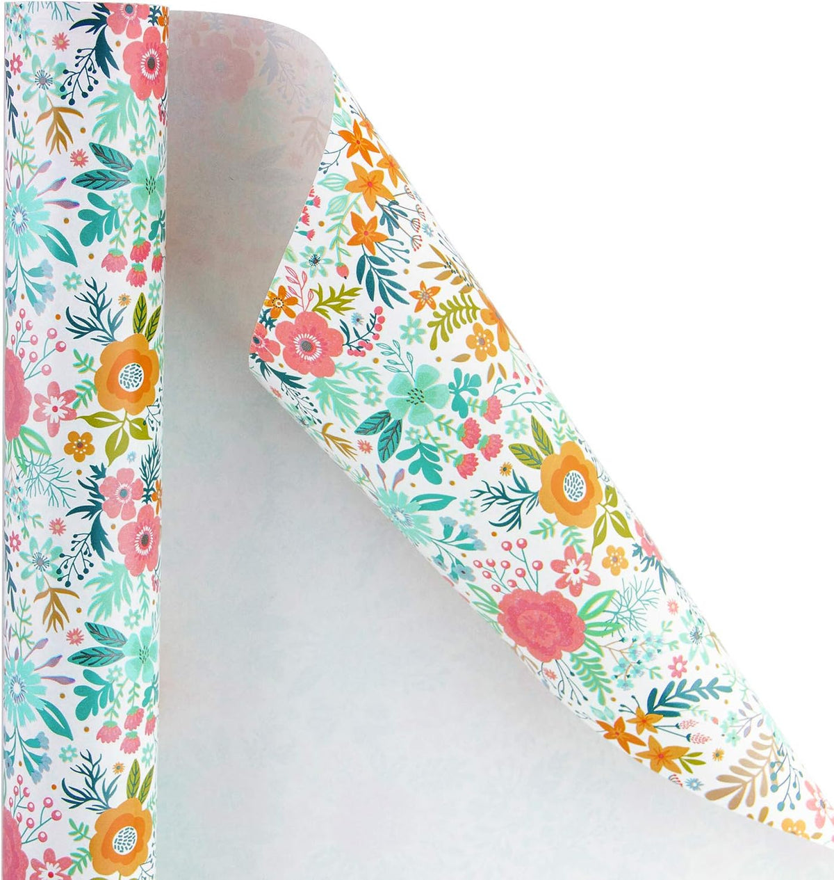WRAPAHOLIC 30 Inch Jumbo Floral Wrapping Paper - 30 Inch x 33 Feet - Spring Summer Garden Flower