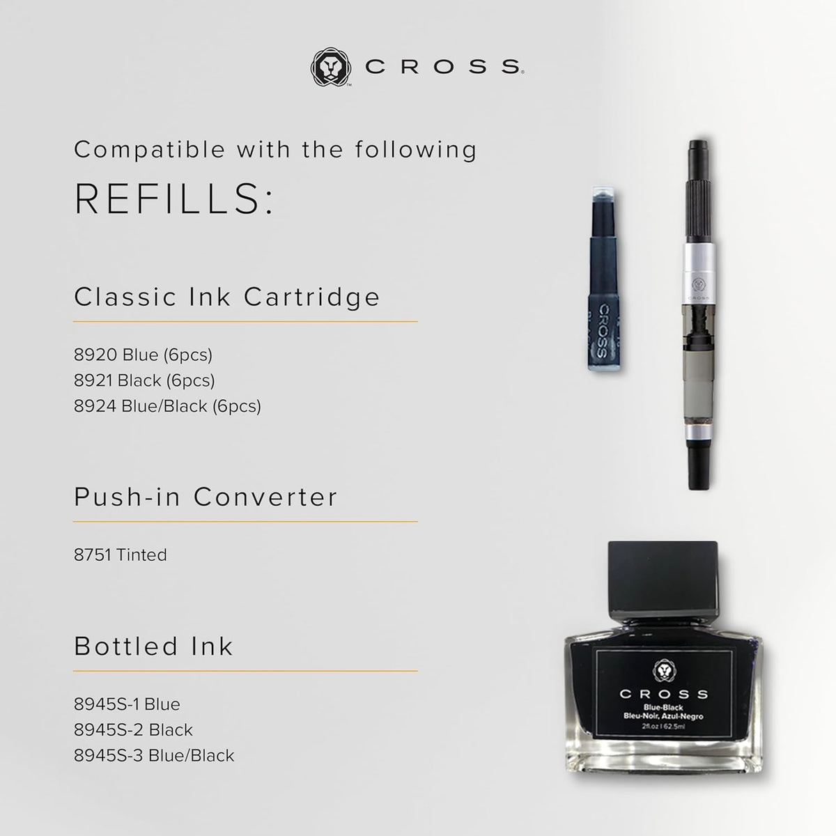 Cross Bailey Refillable Fountain Presented in a Premium Gift Box - Medium Point, Black Ink, Matte