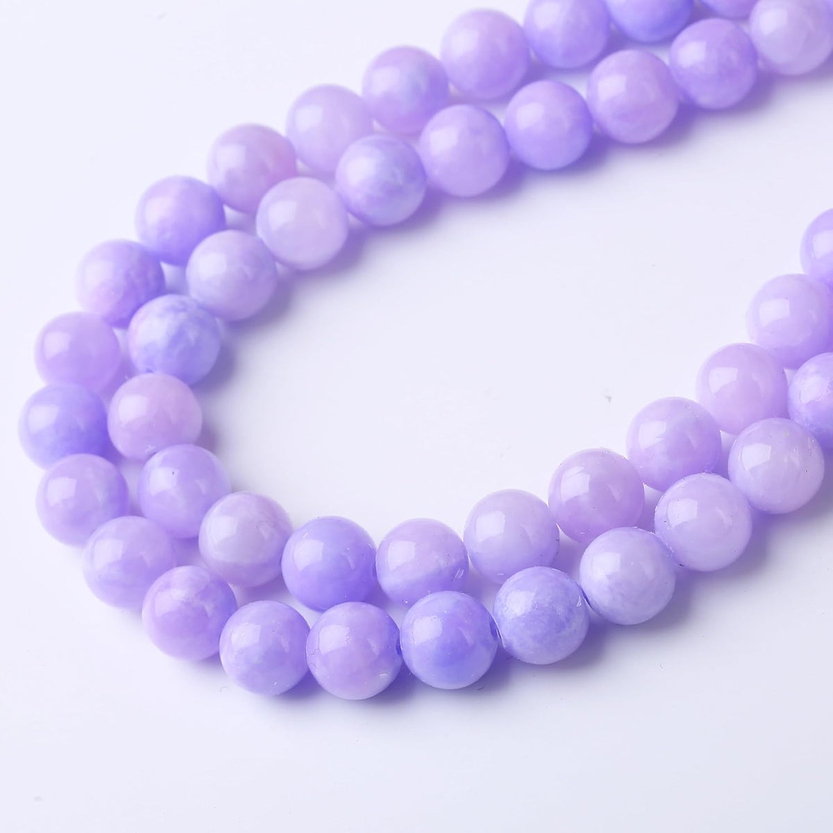 Purple Persian Jade Stone Beads Gemstone Round Crystal Energy Jade Beads Stone Beads for Jewelry