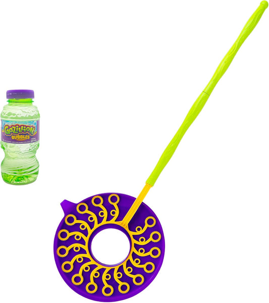 Gazillion Mega-Zillion Wand, 33 Mini Wands, 3ft. Handle & 2 Bottles of Solution - Create Zillions