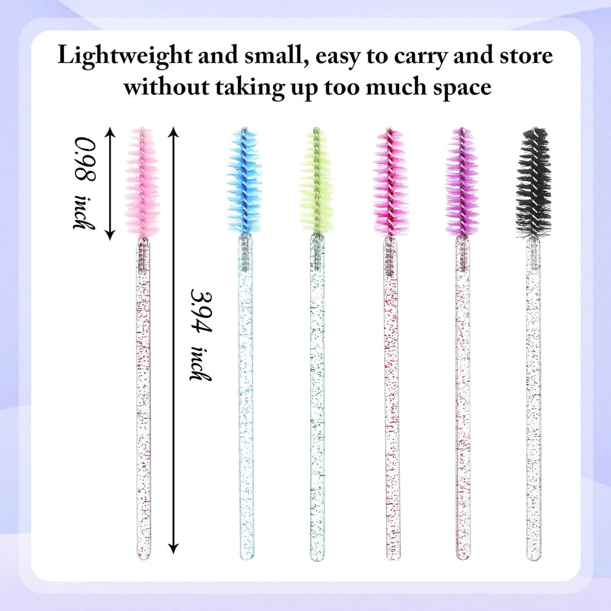 Skylety 1000 Pcs Disposable Mascara Wands Bulk Mascara Eyelash Brush Spoolies Makeup Applicator