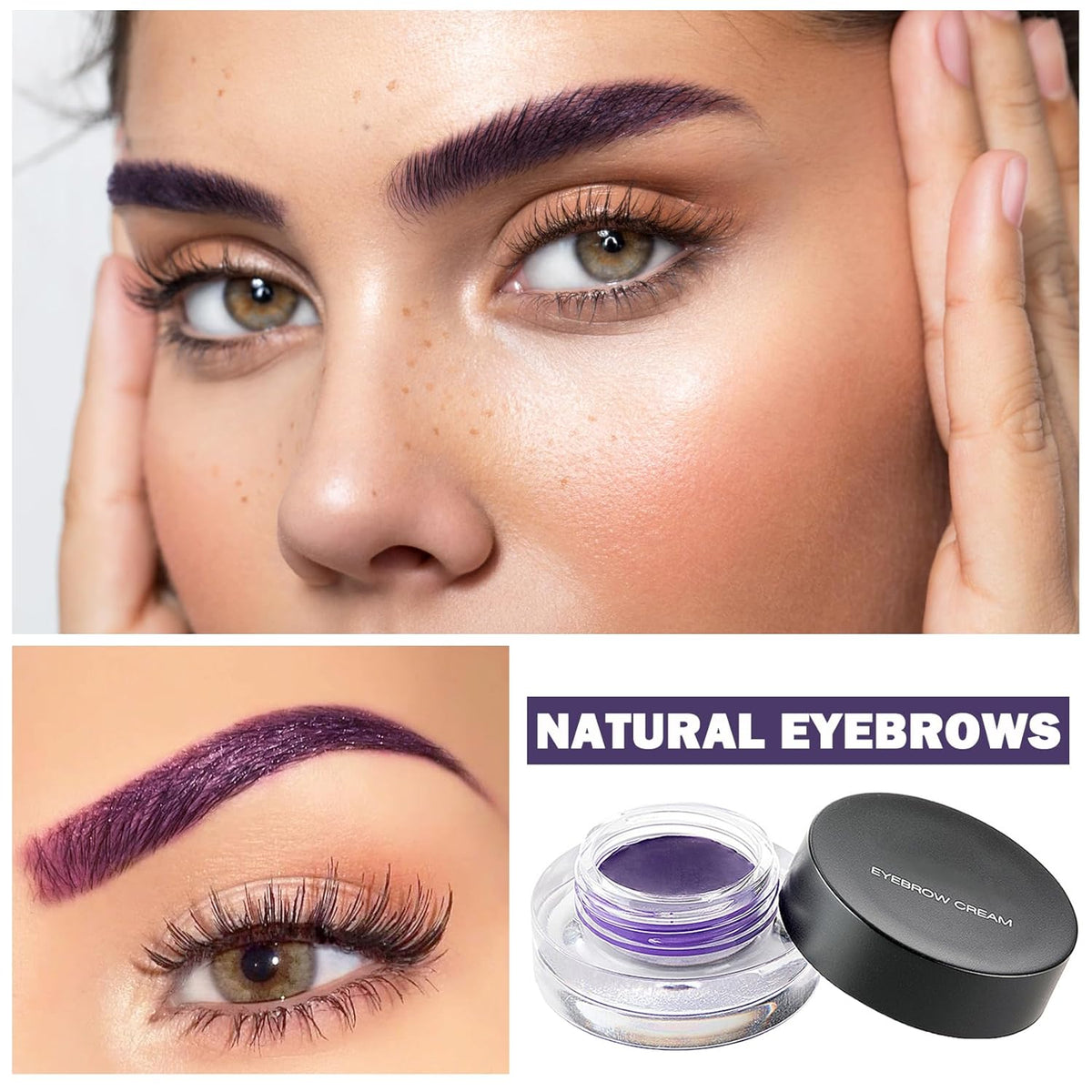 Eyebrow Pomade Cream,Brow Pomade Gel Naturally Long Lasting Waterproof,Delicate and Smooth Eye Brow