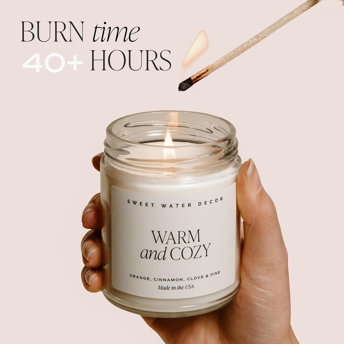 Sweet Water Decor Happy Anniversary Candle - Scented Candle for Home - 9oz Clear Jar with 40 Hour