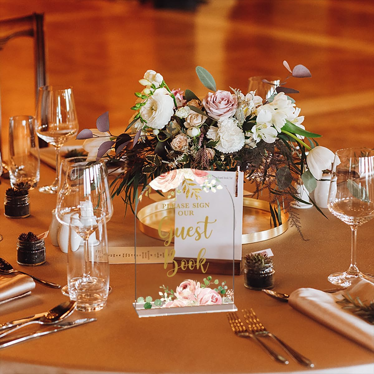 Acrylic Wedding Signs, Bridal Shower Decorations, Please Sign Our Guestbook Signs for Reception