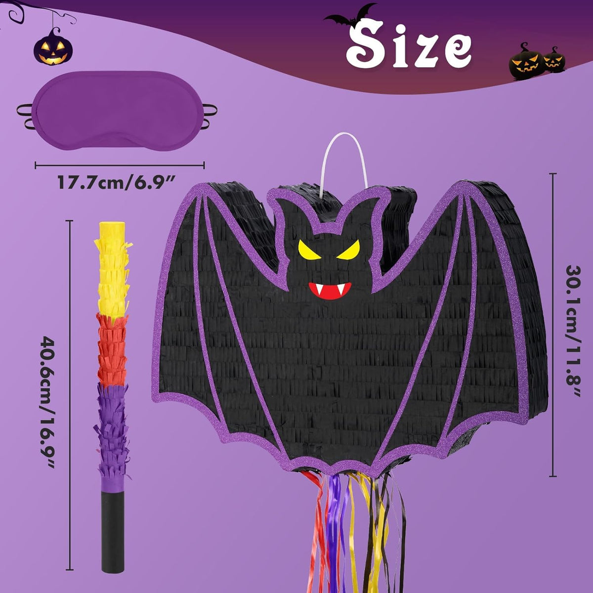 WERNNSAI Halloween Pinata - Halloween Party Decoration Scary Hallo-ween Pinata for Kids Baby