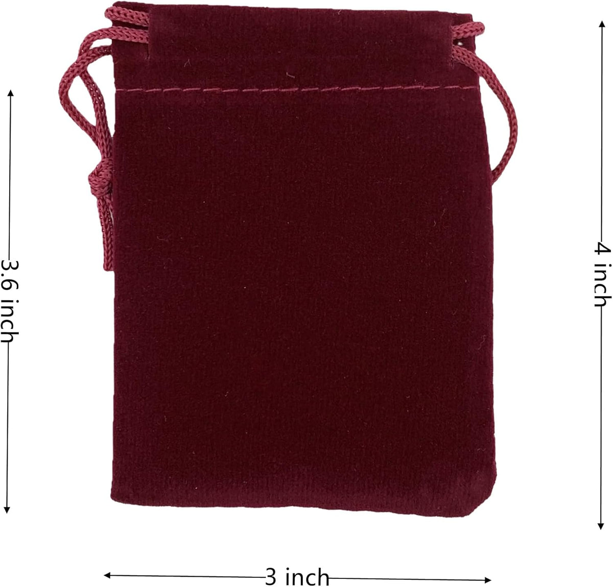 Palmhomee Pack of 48 3x4 Inch Velvet Drawstring Bags Gift Bag Velvet Pouch For Jewelry Wedding and