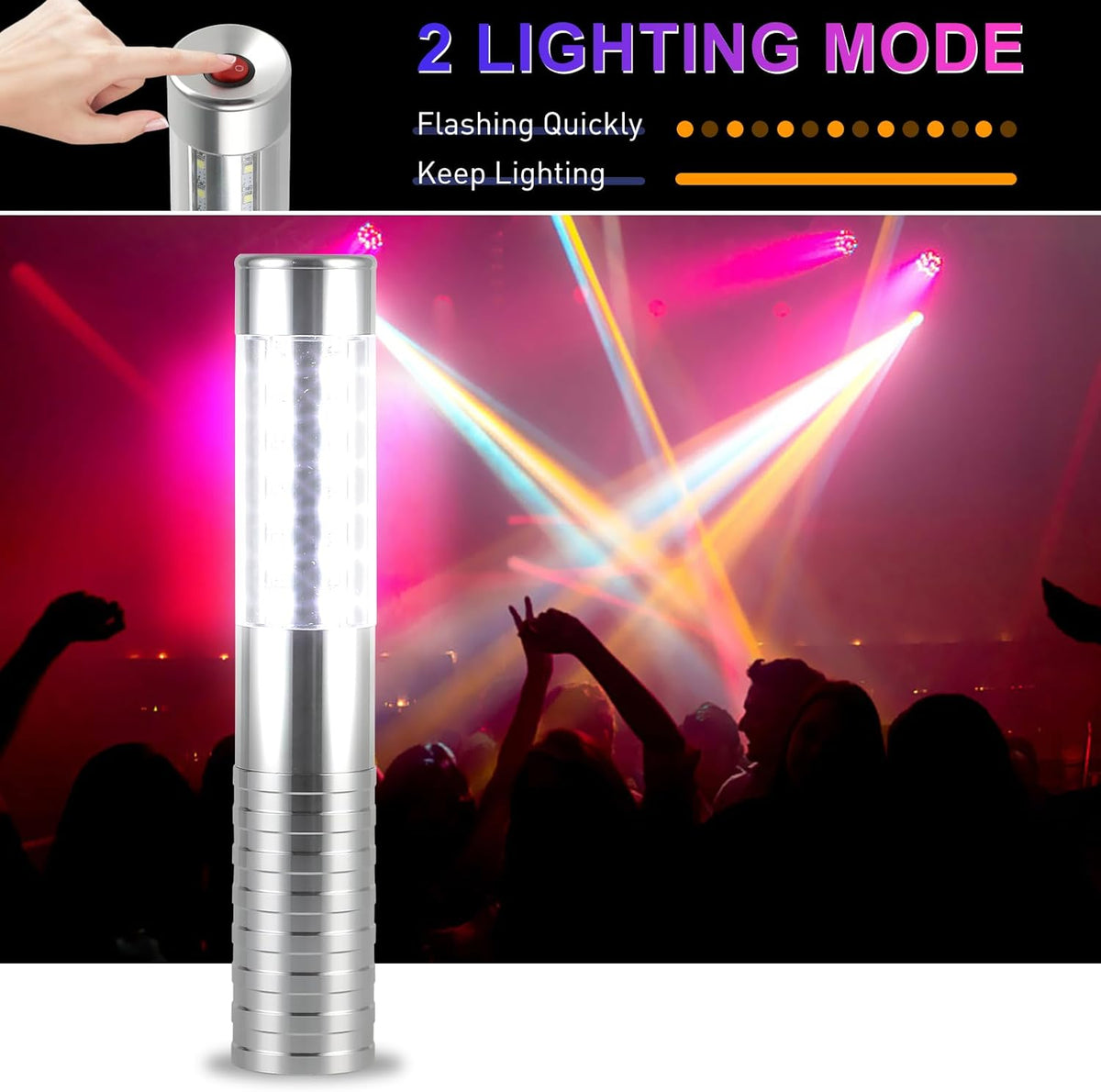 WILON Bottle Service Lights Rechargeable Bottle Service Sparklers Reusable Handheld Girl Lights LED