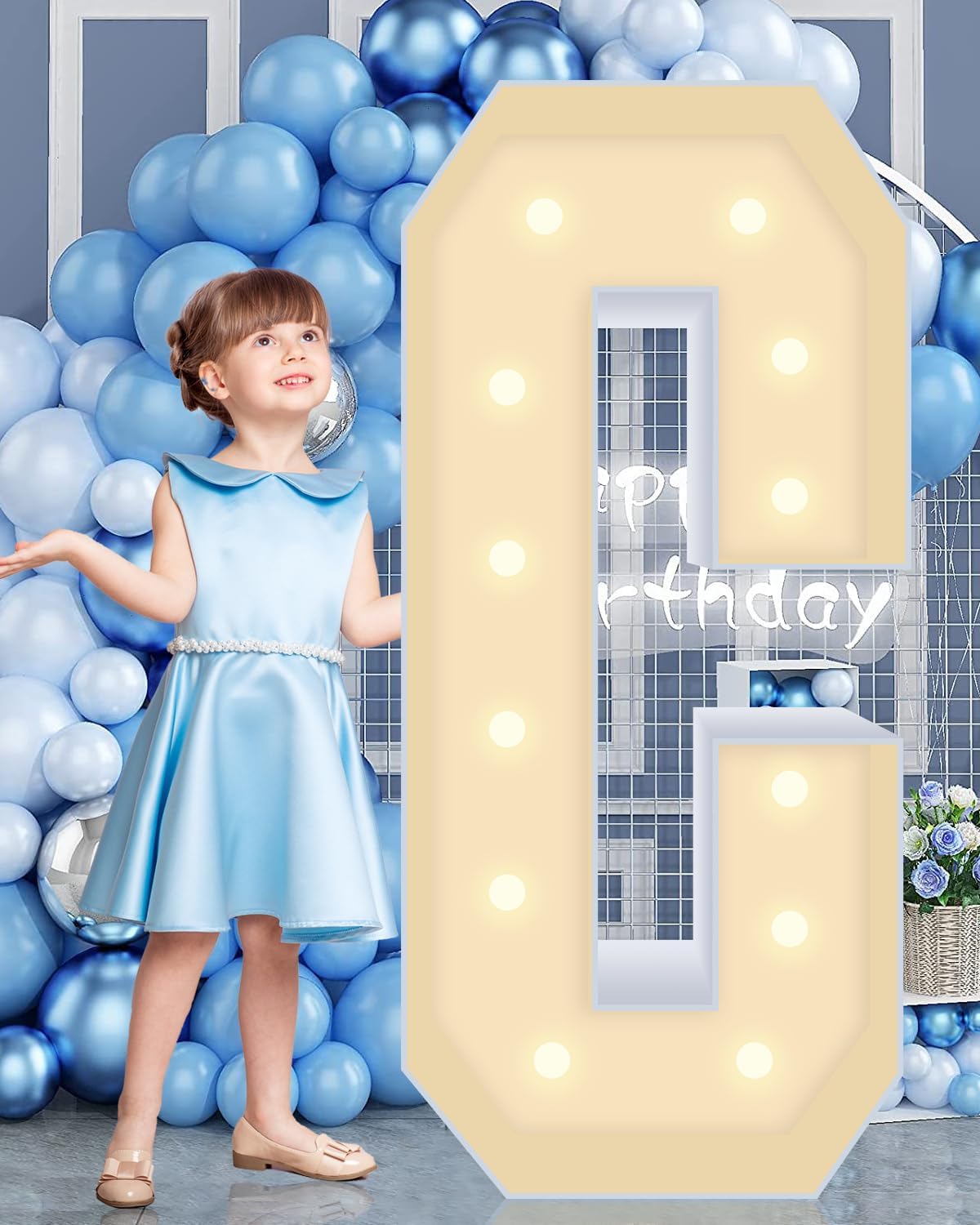 4FT Marquee Plastic Letters C - Light up Letters C Are Made from Corrugated Plastic Board - Quick
