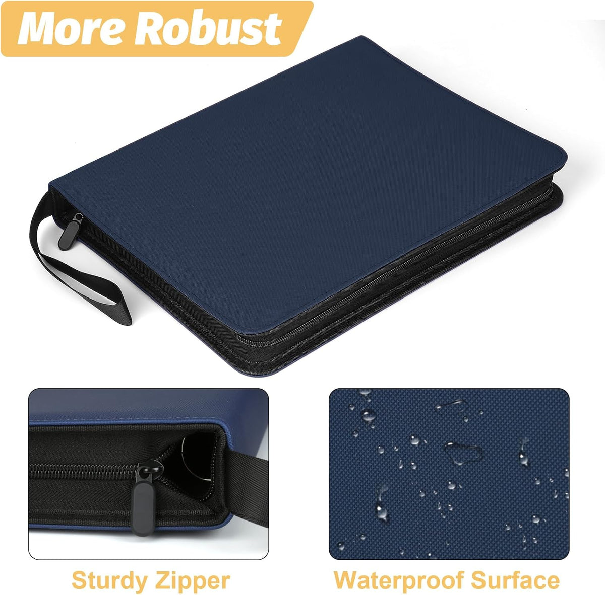 Trading Card Binder, Card Collection Binder Album Folder with 720 Side Loading Pockets, 9 Pocket