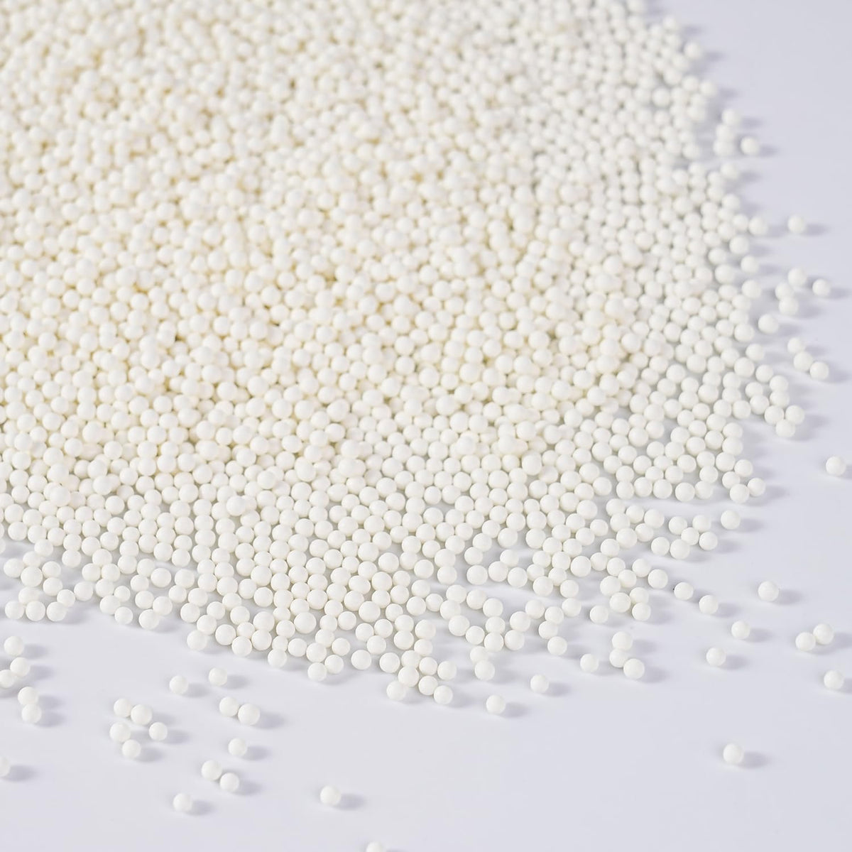 White Nonpareils Sprinkles, Edible 2mm Pearl, White Sprinkles for Cake Decorating, Cake Pops