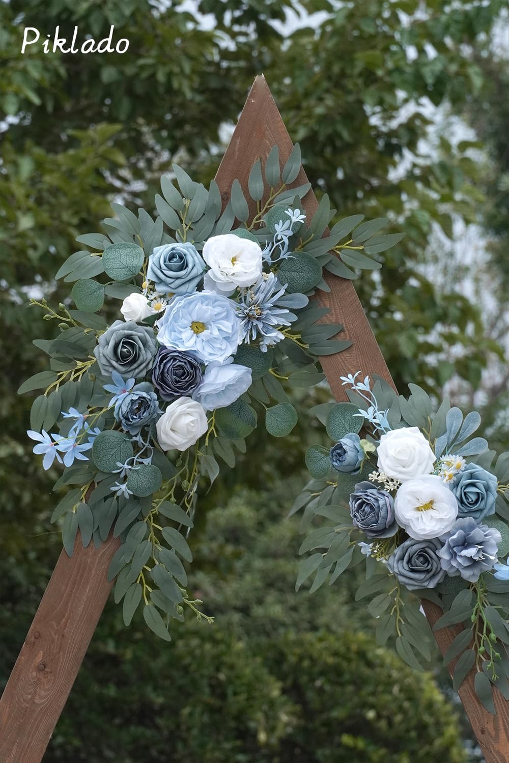 Faux Flower Swag Set of 2 for Wedding Welcome Signs Floral Swag Wedding Reception Ceremony Signs