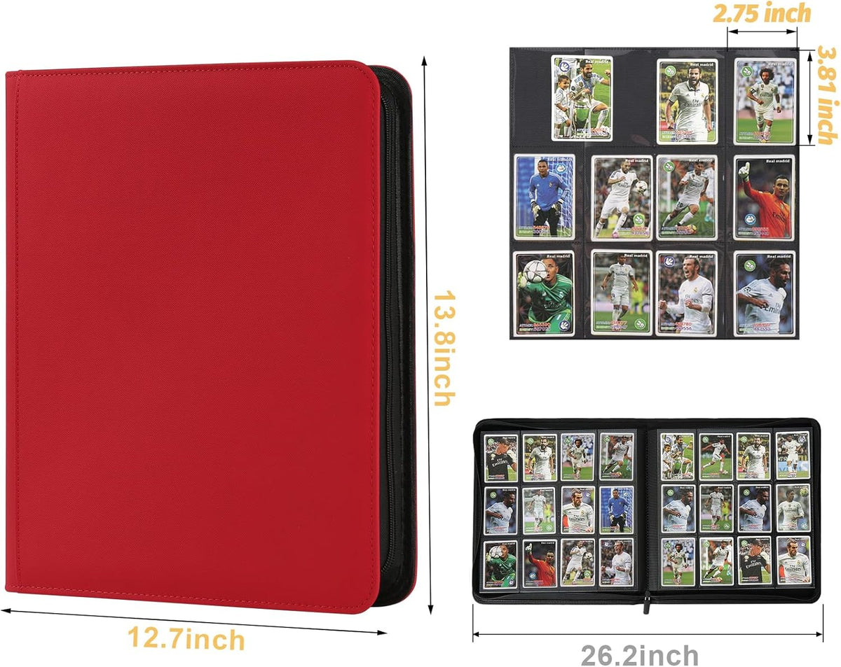 Trading Card Binder 12 Pocket, 720 Pockets Card Binders, Card Collection Binder, Card Album Folder