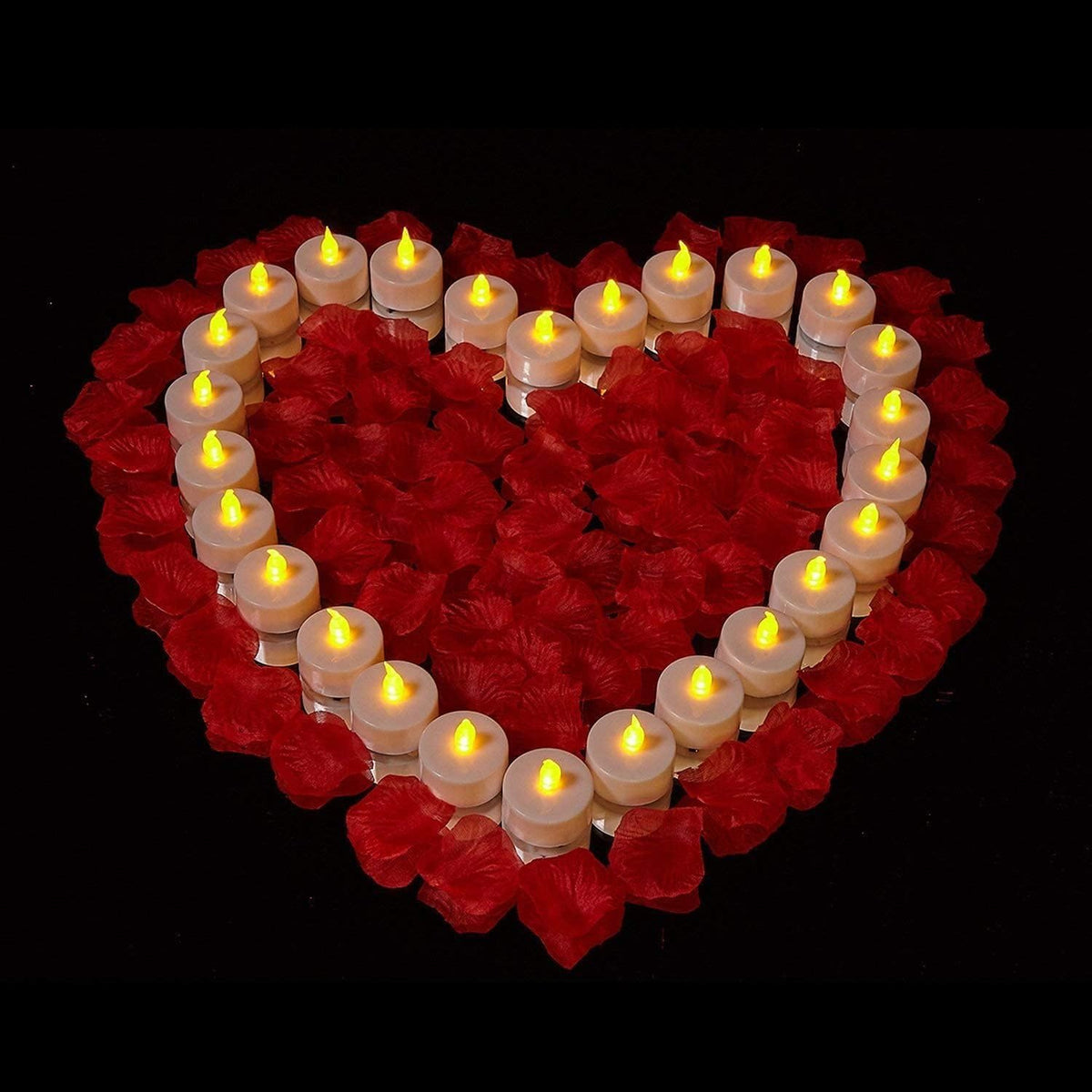 Tea Light Candles with Remote Control,Flickering Flameless LED Candle,Long Lasting