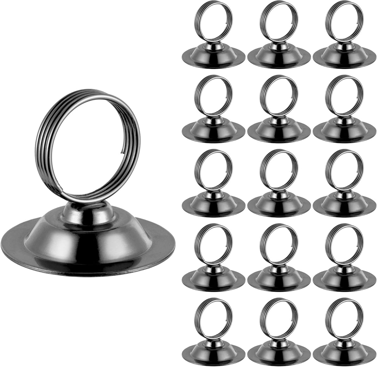 Urban Deco 16 PK Table Card Holder Place Card Holders Steel Card Holders for Photos, Food Signs