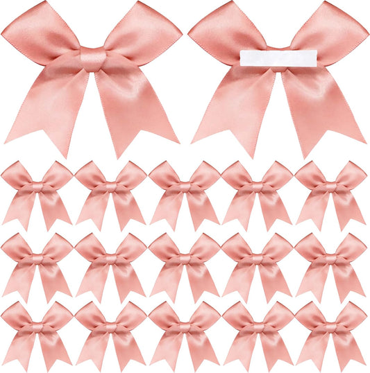 50 Pieces Gift Wrap Bows Premium Satin Ribbon Bows 3.3 Inch Craft Bows for Gift Wrapping DIY Treat